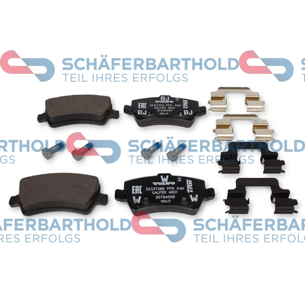 Brake Pad Set, disc brake (315 38 128 01 11)