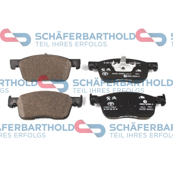 Brake Pad Set, disc brake (315 27 053 01 11)