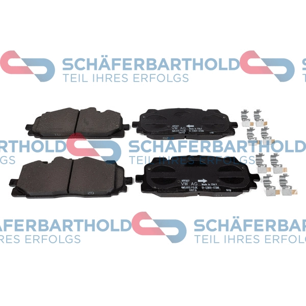 Brake Pad Set, disc brake (315 04 100 01 11)