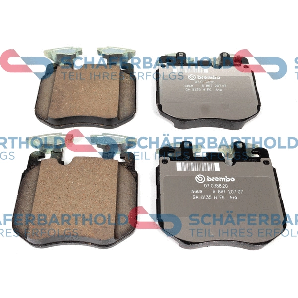 Brake Pad Set, disc brake (315 02 042 01 11)