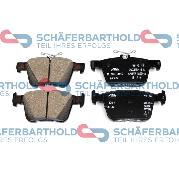 Brake Pad Set, disc brake (315 18 183 01 11)