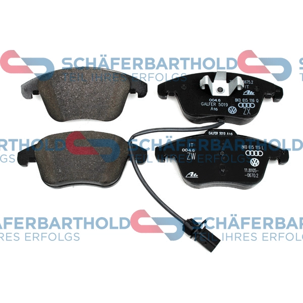 Brake Pad Set, disc brake (315 04 109 01 11)