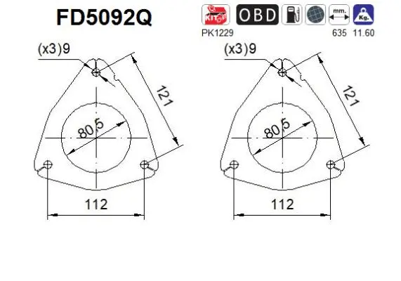 Soot/Particulate Filter, exhaust system (FD5092Q)