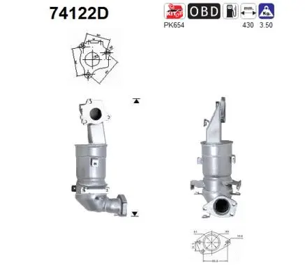 Catalytic Converter (74122D)