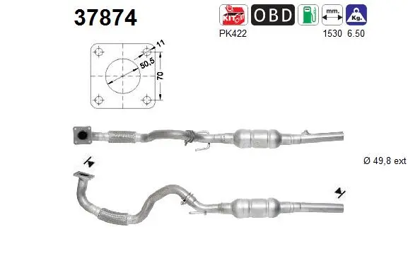 Catalytic Converter (37874)
