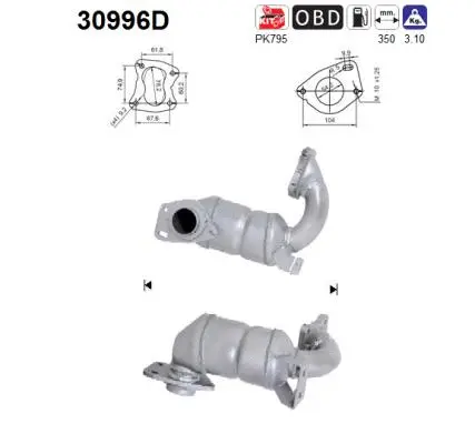 Catalytic Converter (30996D)