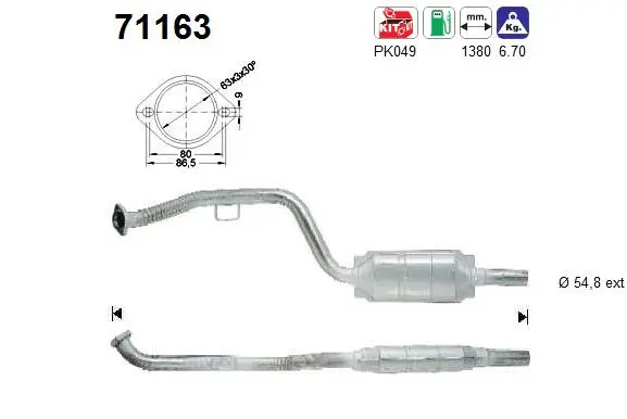 Catalytic Converter (71163)