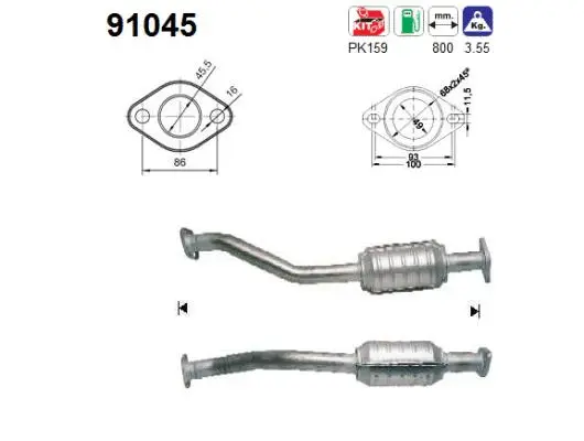 Catalytic Converter (91045)