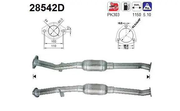 Catalytic Converter (28542D)