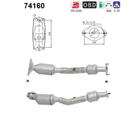 Catalytic Converter (74160)