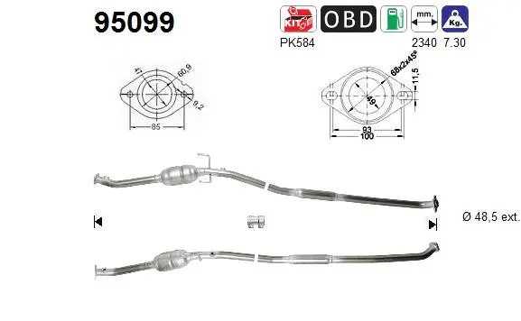 Catalytic Converter (95099)
