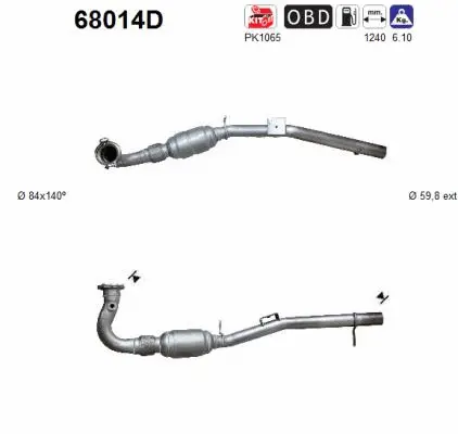 Catalytic Converter (68014D)