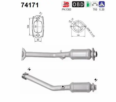 Catalytic Converter (74171)