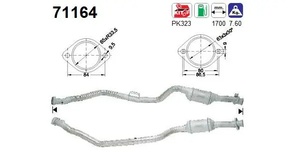 Catalytic Converter (71164)