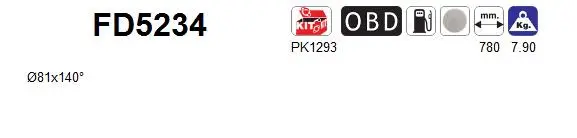 Soot/Particulate Filter, exhaust system (FD5234)