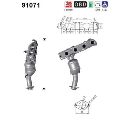 Catalytic Converter (91071)