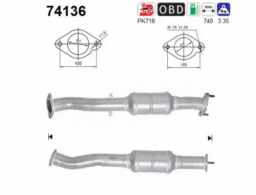 Catalytic Converter (74136)