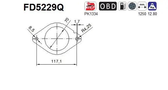 Soot/Particulate Filter, exhaust system (FD5229Q)