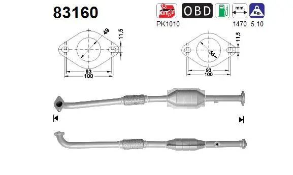 Catalytic Converter (83160)