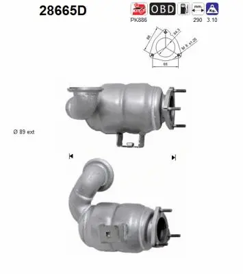 Catalytic Converter (28665D)