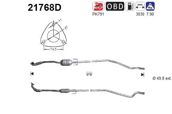 Catalytic Converter (21768D)