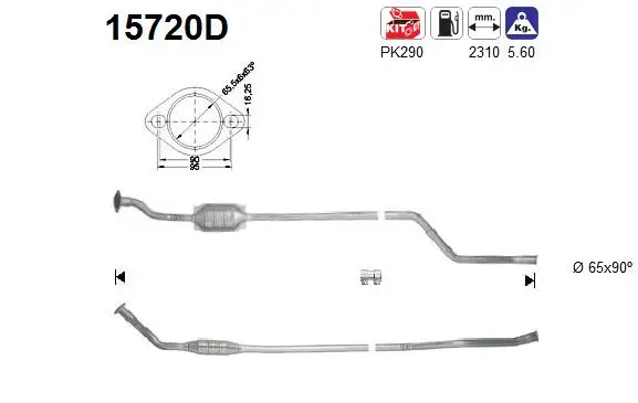 Catalytic Converter (15720D)