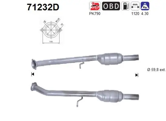 Catalytic Converter (71232D)
