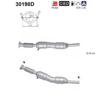 Catalytic Converter (30198D)