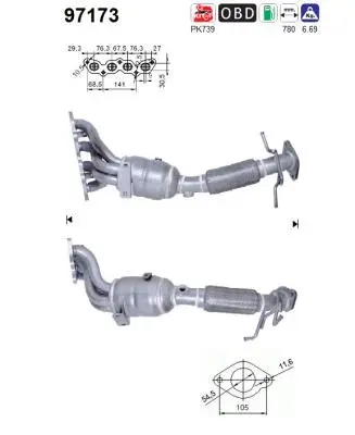 Catalytic Converter (97173)