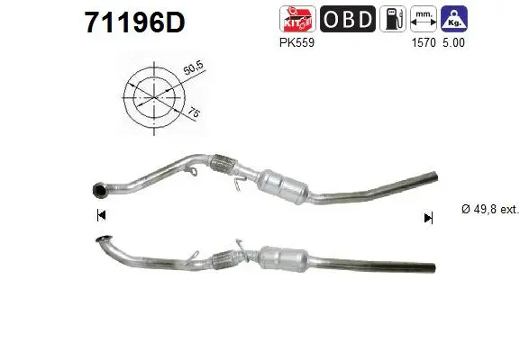 Catalytic Converter (71196D)