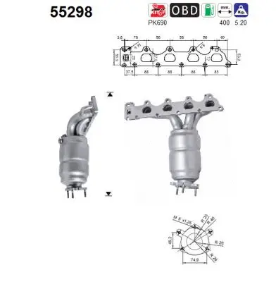 Catalytic Converter (55298)