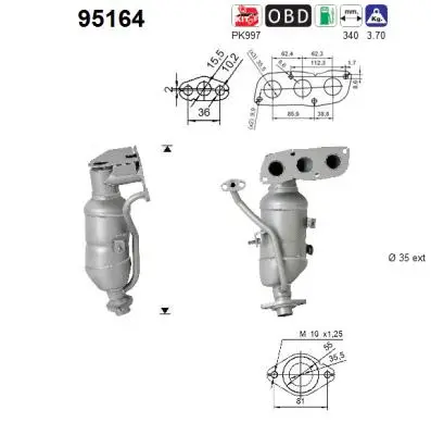 Catalytic Converter (95164)