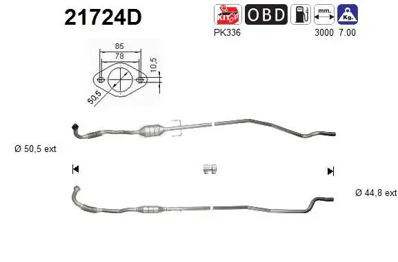 Catalytic Converter (21724D)