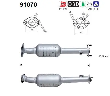 Catalytic Converter (91070)