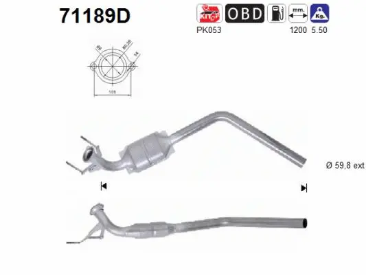 Catalytic Converter (71189D)