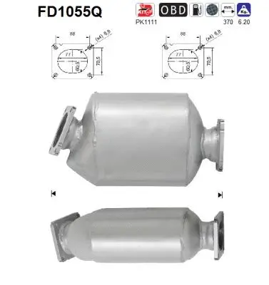 Soot/Particulate Filter, exhaust system (FD1055Q)