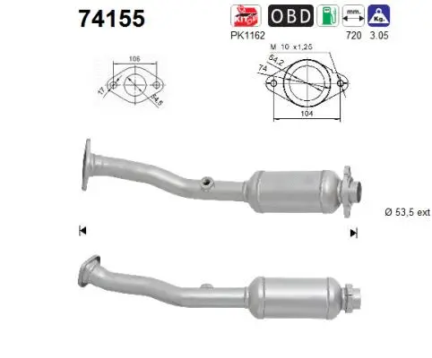 Catalytic Converter (74155)