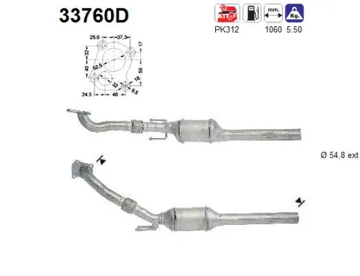 Catalytic Converter (33760D)