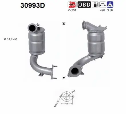 Catalytic Converter (30993D)