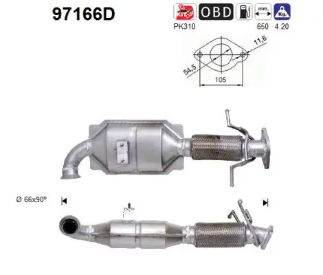 Catalytic Converter (97166D)