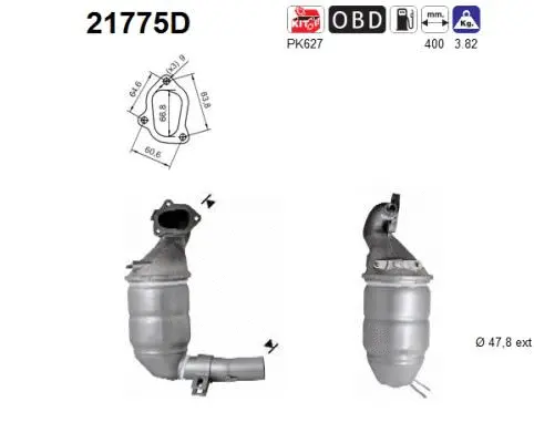 Catalytic Converter (21775D)