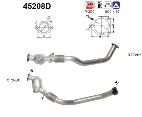Catalytic Converter (45208D)