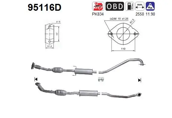 Catalytic Converter (95116D)