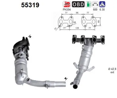 Catalytic Converter (55319)