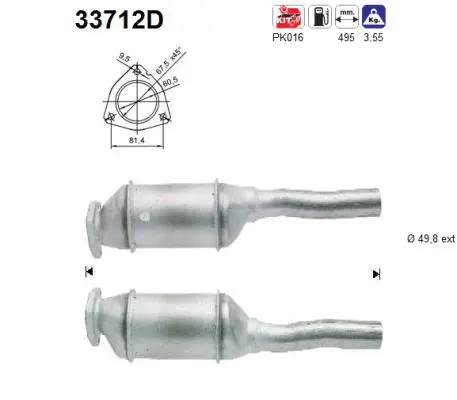 Catalytic Converter (33712D)