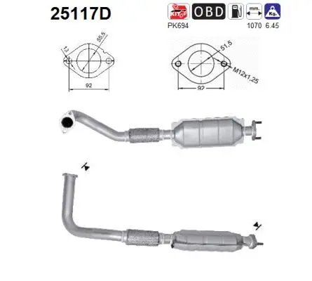 Catalytic Converter (25117D)