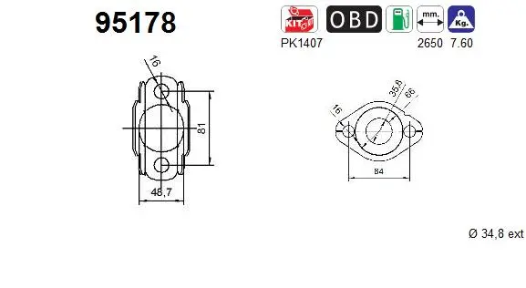 Catalytic Converter (95178)