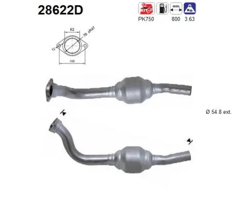 Catalytic Converter (28622D)