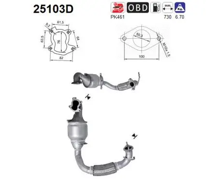 Catalytic Converter (25103D)