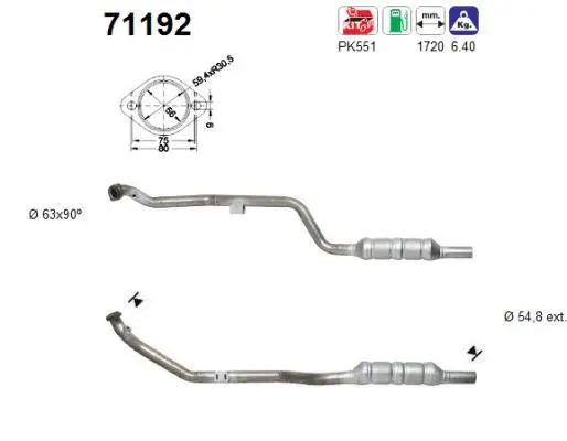 Catalytic Converter (71192)